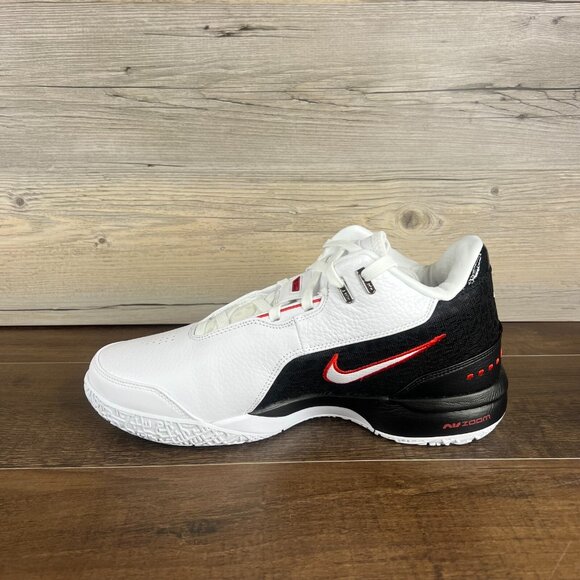 Nike LeBron NXXT Gen AMPD First Game Mens Size 13 White Black Red FJ1566 100 New - Picture 7 of 9